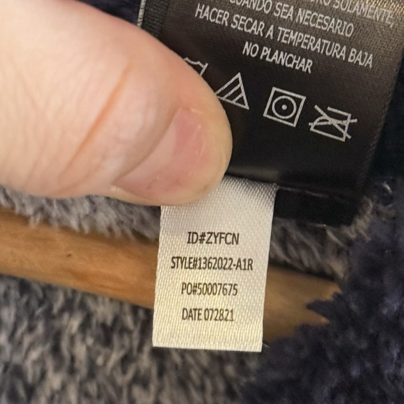 Mickey Mouse‎ Fleece Blue Lounger  Hoodie Gown Sleepwear Pajama Size XL #C - Picture 8 of 9